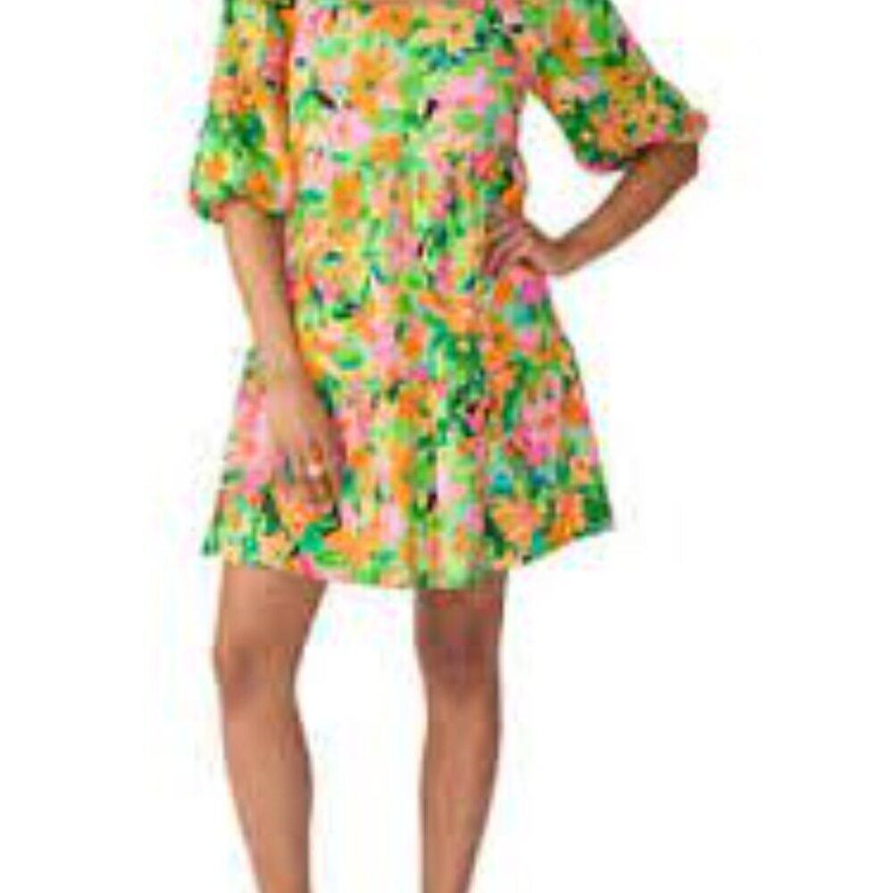 SANCTUARY NEW WEEKENDER FLORAL PRINT DRESS SIZE XS